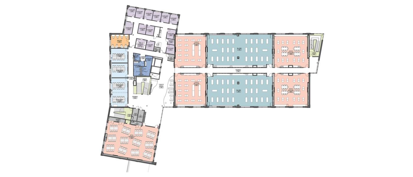 新COM大楼三楼的地图插图
